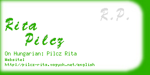 rita pilcz business card